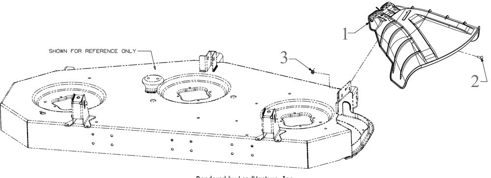 Discharge Chute Diagram and Parts List for XT1-LT50KH (13AQA1TLB10)(2023) Cub Cadet Lawn Tractor